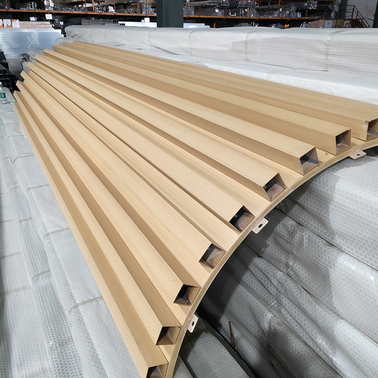 包柱铝单板木纹凹凸铝板工厂定制