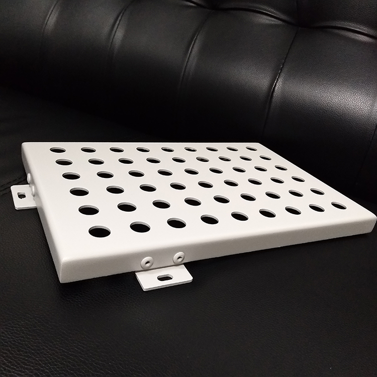 冲孔铝单板白色铝单板定制门头铝板