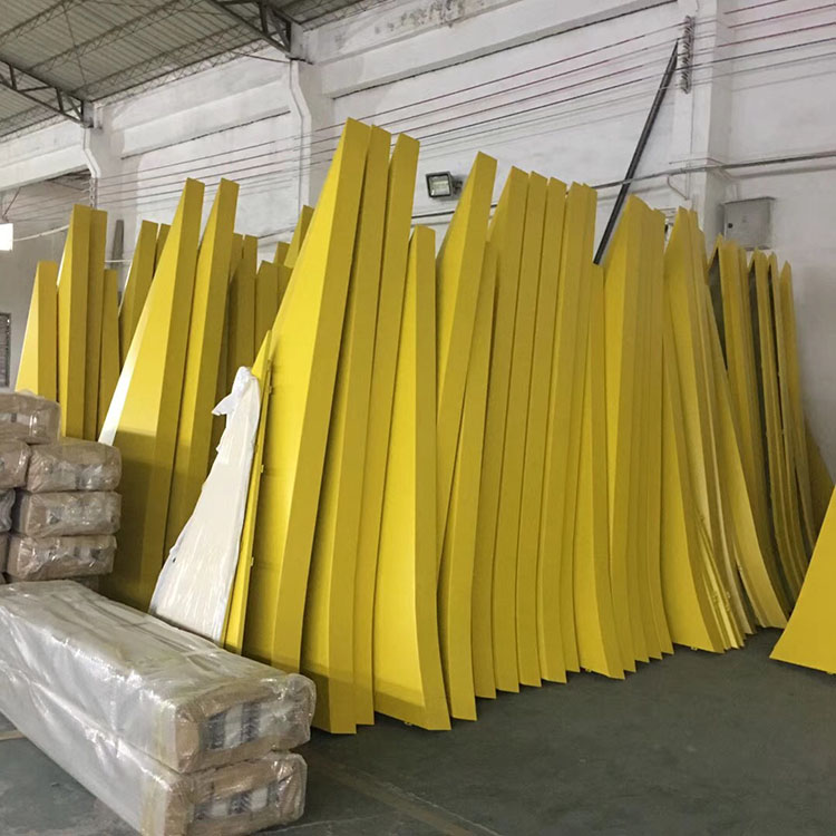 黄色铝单板锥形铝单板厂家供应
