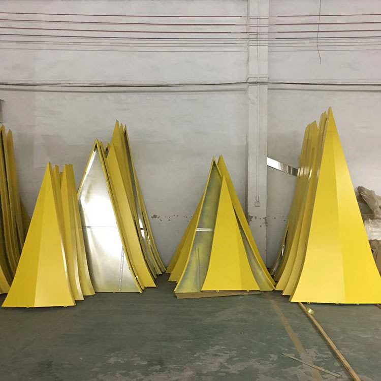 黃色鋁單板錐形鋁單板廠家供應