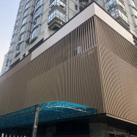 售樓中心鋁方通外墻仿木紋鋁方通