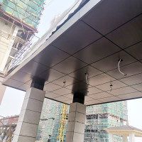 小區(qū)保安亭鋁單板定制咖啡色鋁單板