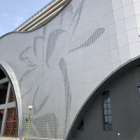 貴港園博園沖孔鋁板灰色氟碳鋁板