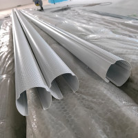 地下室吊頂沖孔鋁圓管白色U型方通