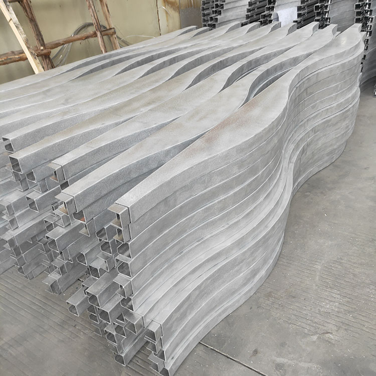 波浪铝单板造型铝板包柱吊顶铝天花