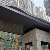 <em class='color-orange'>門頭</em><em class='color-orange'>鋁</em><em class='color-orange'>單板</em>凹槽定制咖啡色鋁板包柱