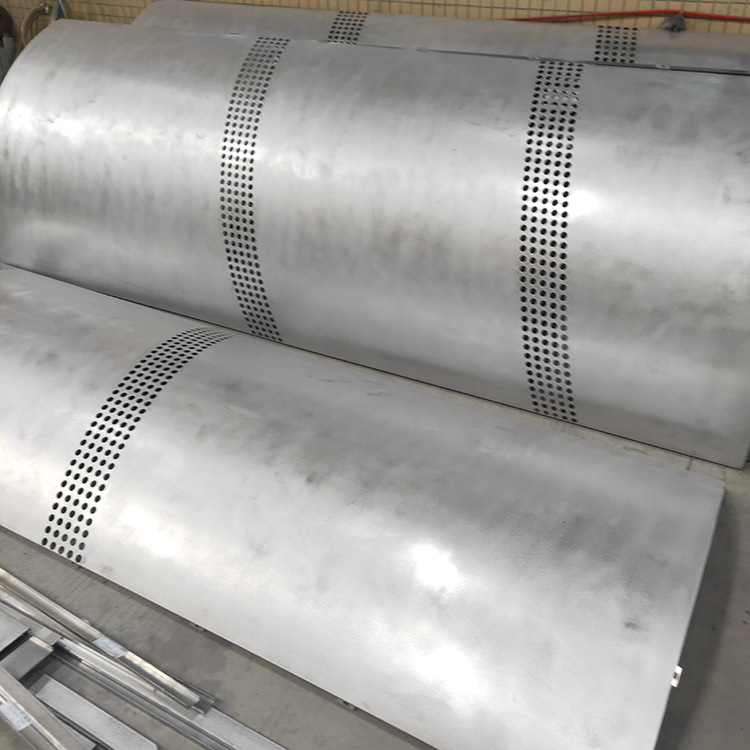 弧形包柱子鋁單板白色衝孔透光鋁板