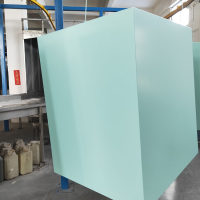 浅蓝色铝板定制门头铝板异形铝天花