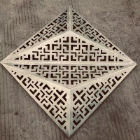 雕花铝板定制三角锥形铝单板工厂