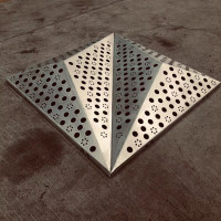 锥形铝单板门头三角形铝单板定制